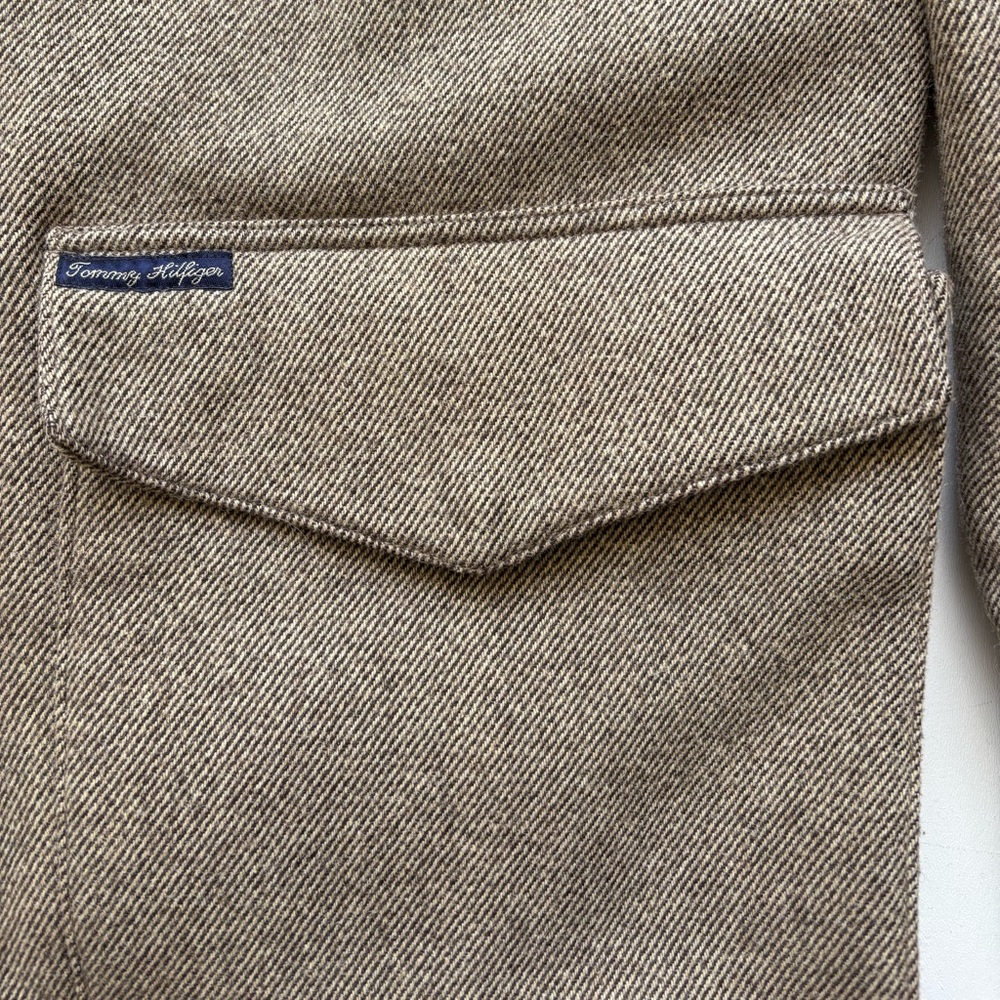 Tommy Hilfiger wool coat XL camel color detachable hood men’s field jacket - Picture 4 of 16
